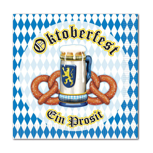 Beistle Oktoberfest Beverage Napkins | Party Supply | Decoration