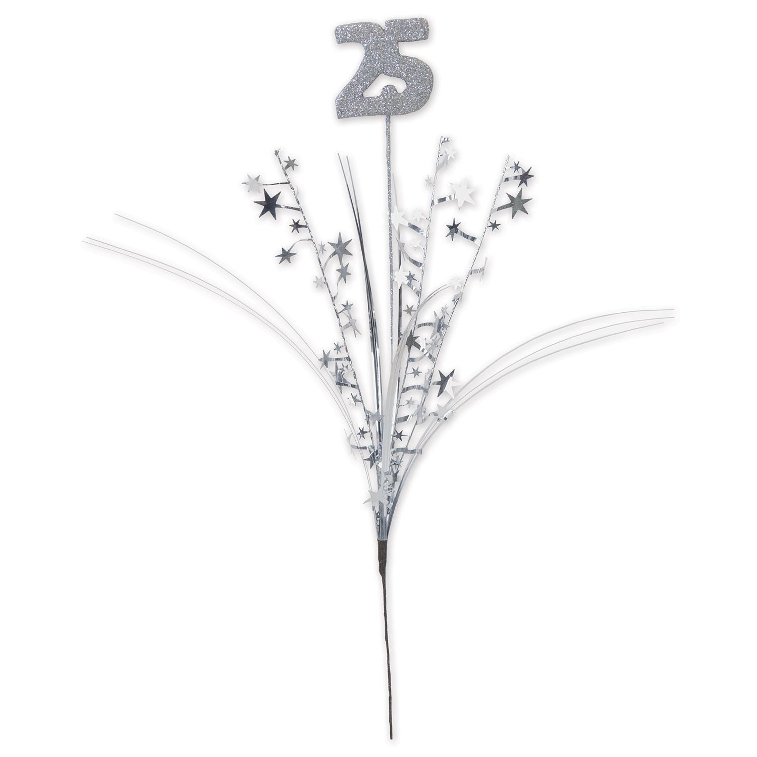 Glittered 25 Metallic Star Spray