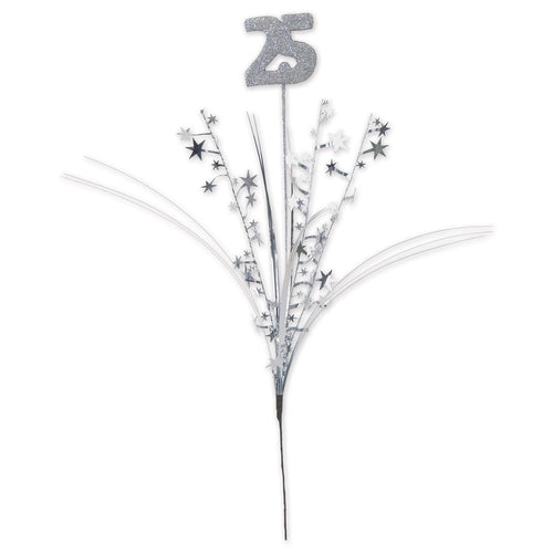 Glittered 25 Metallic Star Spray