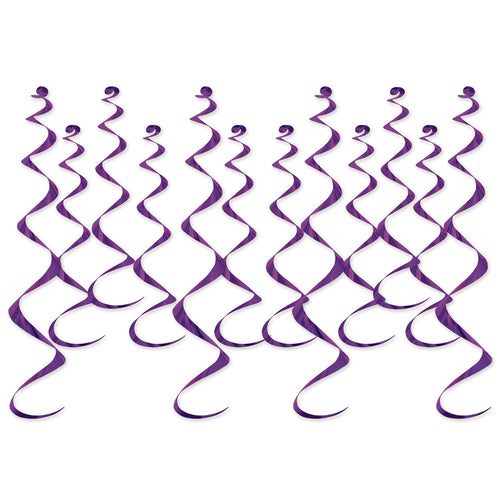 Beistle Metallic Whirls - Purple - General Occasion | Party Supply