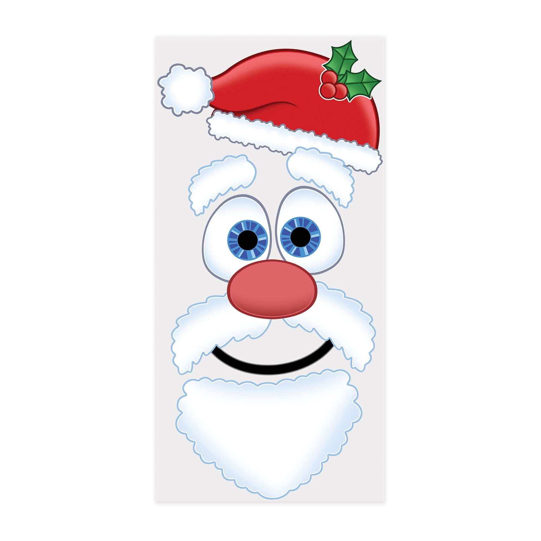 Beistle Santa Face Door Decor - Christmas/Winter | Party Supply | Decoration