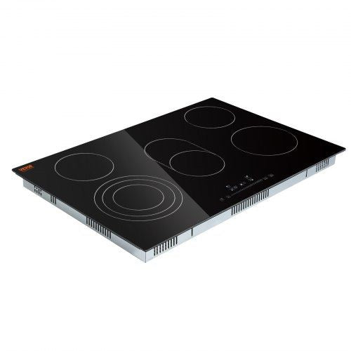 Built in Electric Stove Top 30.3 x 20.5 inch 5 Burners 240V Glass Radiant