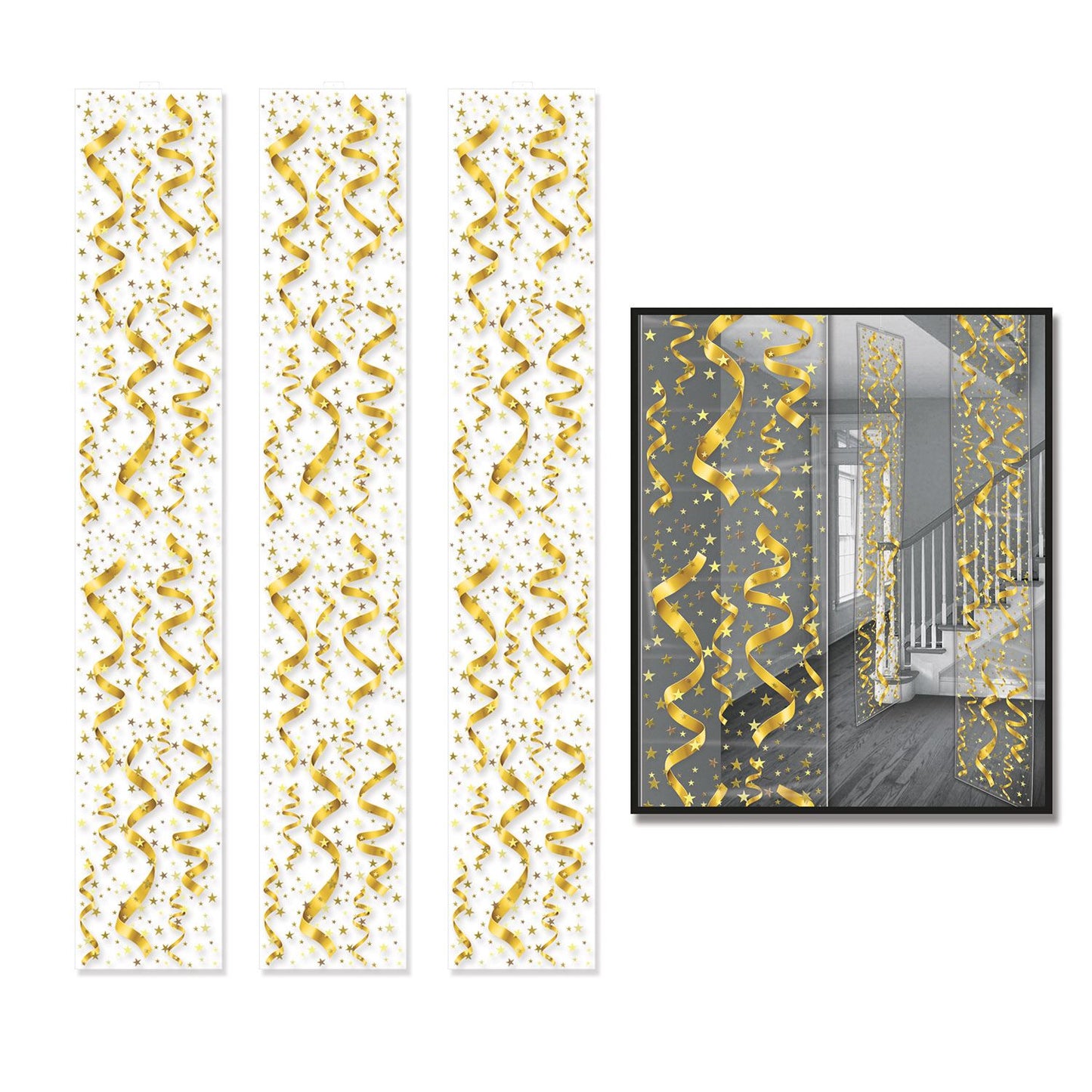 Beistle Serps & Confetti Party Panels - New Years | Party Supply | Decoration