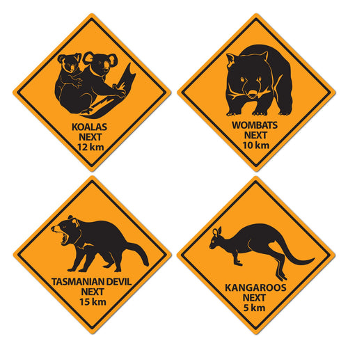 Beistle Outback Road Sign Cutouts - Australian | Party Supply | Decoration