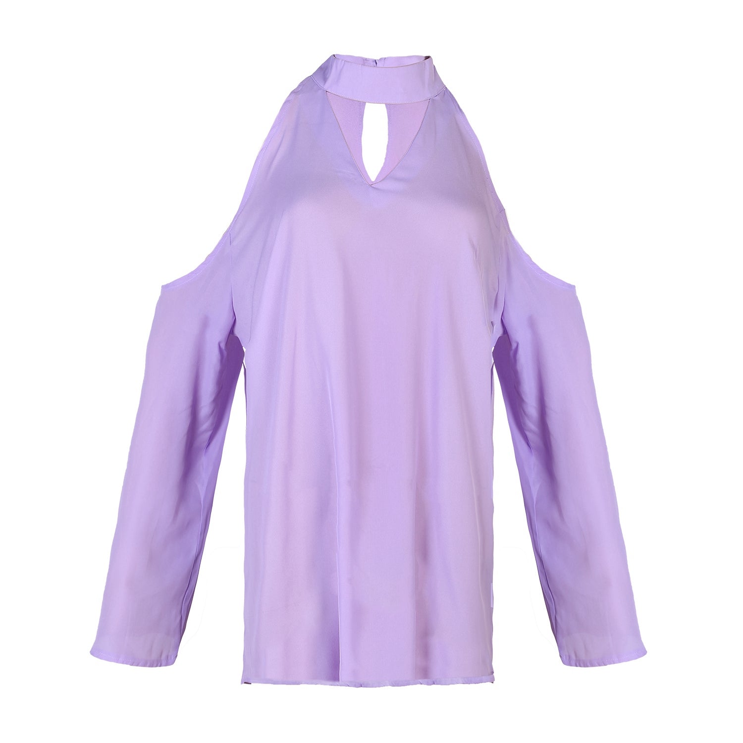 Women s Sexy Off The Shoulder Blouses Cold Shoulder Tops V-Neck Long Sleeve