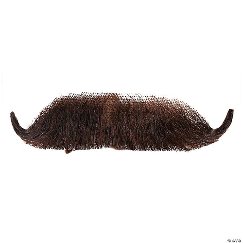 Mens Edwardian Human Hair Mustache | Brown/Red