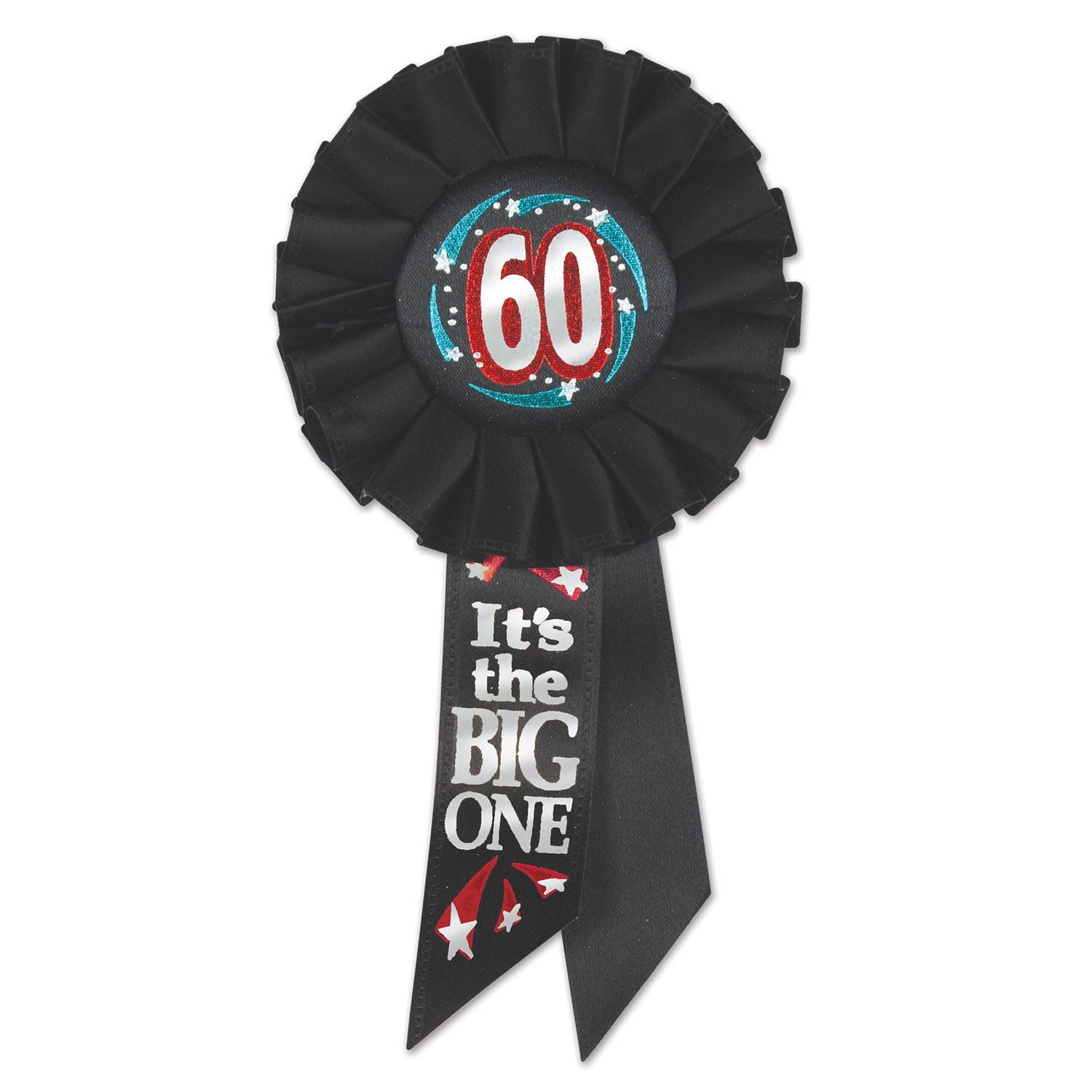 Beistle 60 It's The Big One Rosette Ribbon - Party Supply for Over-The-Hill