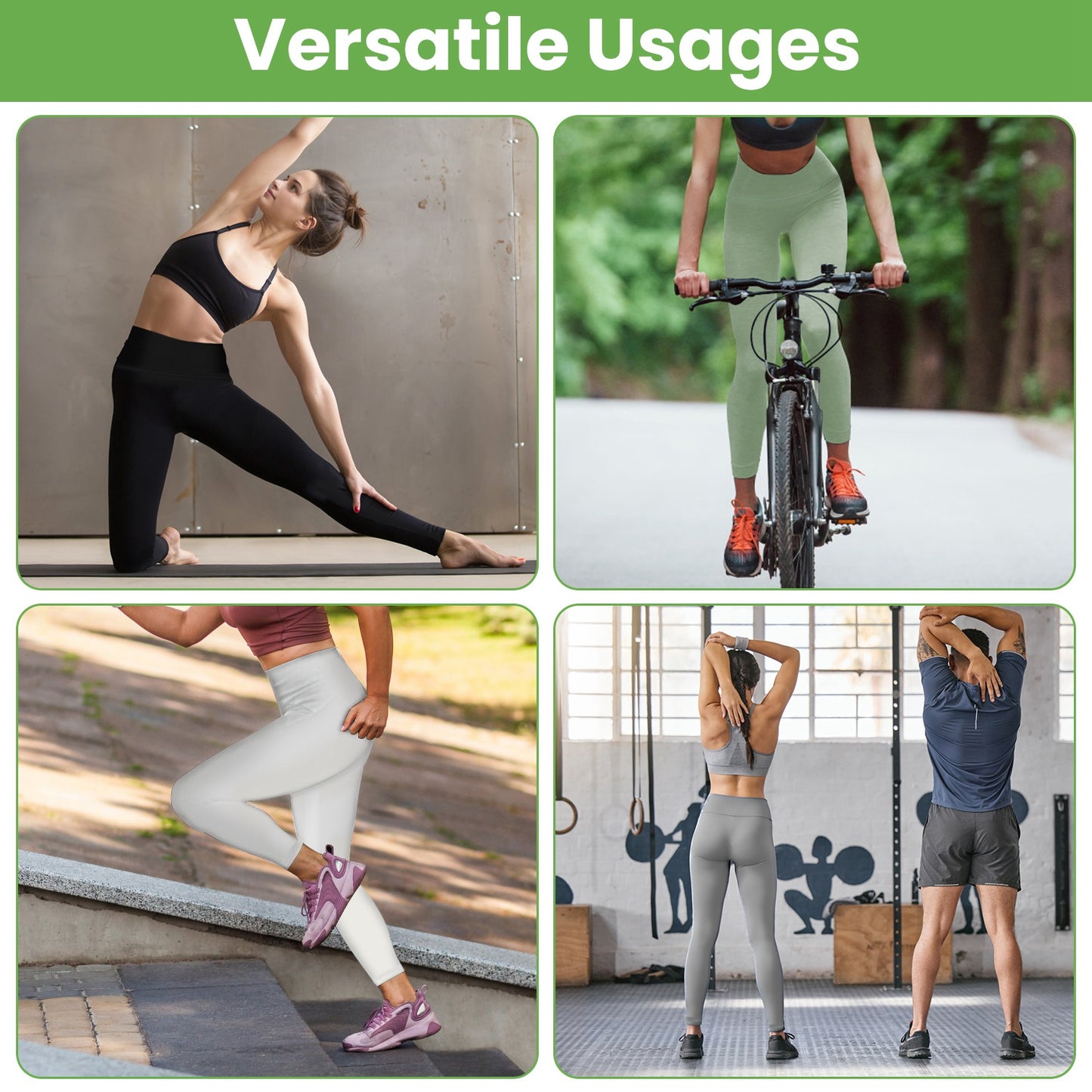 Women s High Waist Workout Leggings Tummy Control Compression Yoga Tight Pants