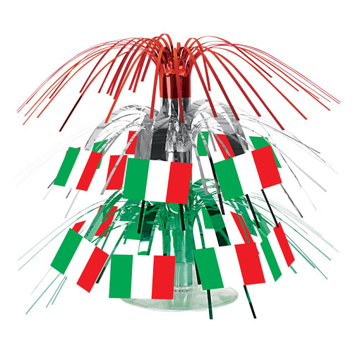 Beistle Mini Italian Flag Cascade Centerpiece | Party Supply | Decoration