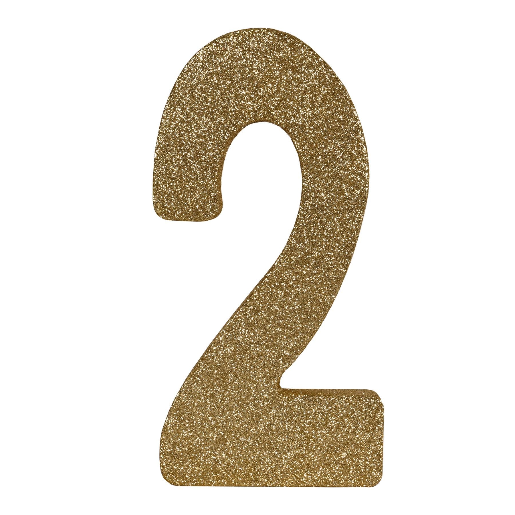 Beistle 3-D Glittered "2" Centerpiece - Birthday-Age Specific | Party Supply