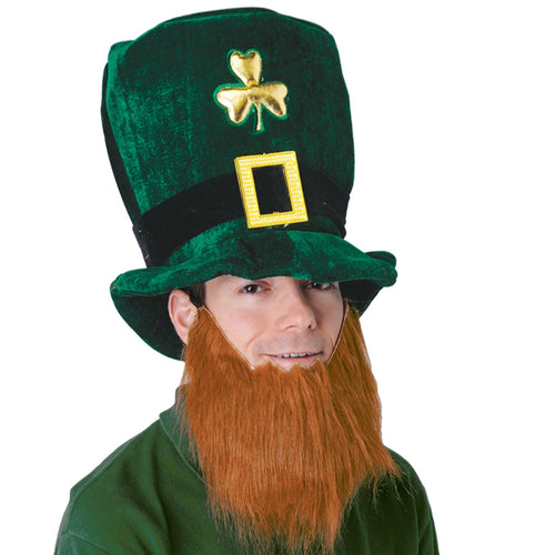 Beistle Plush Leprechaun Hat w/Beard - St. Patricks | Party Supply