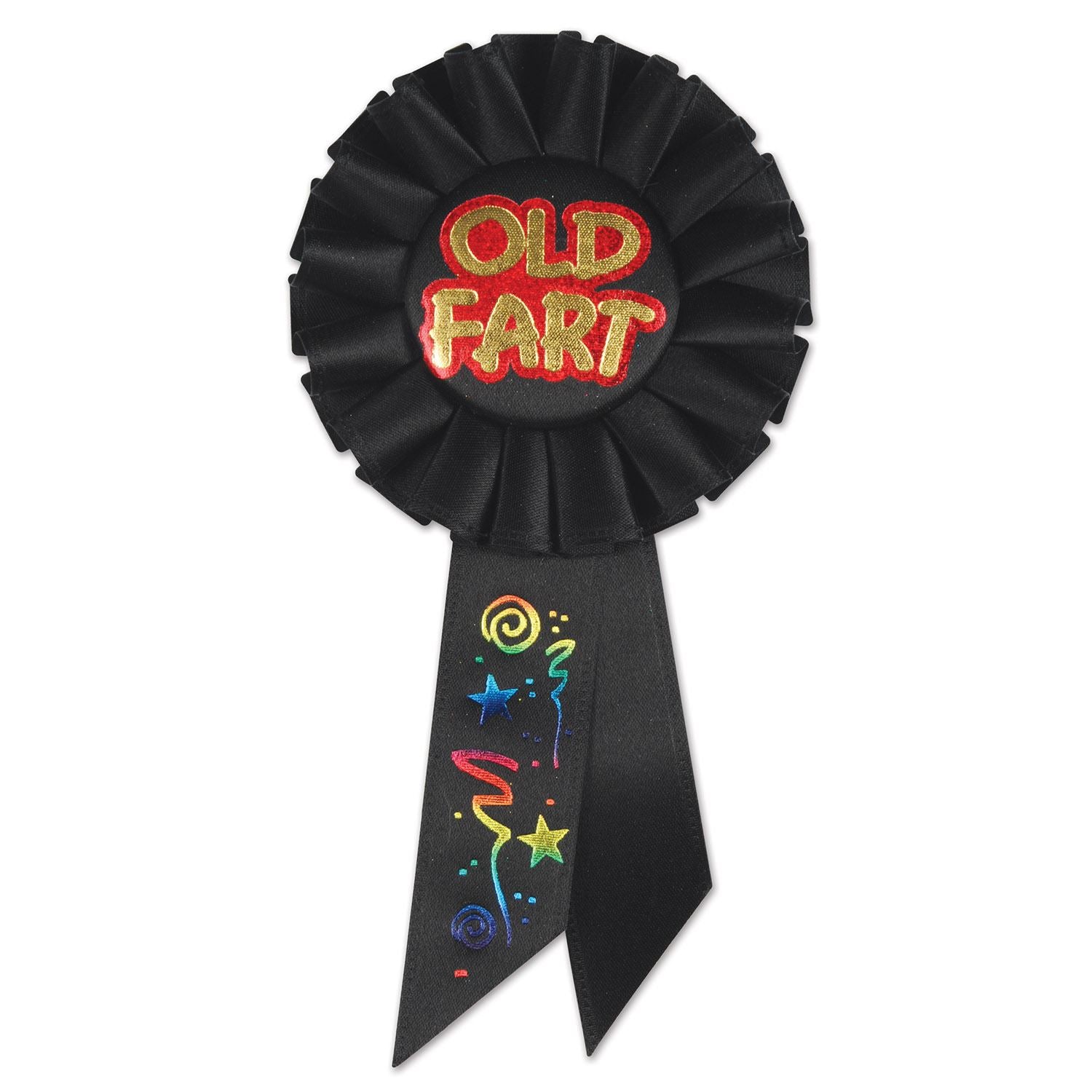 Beistle Old Fart Rosette Ribbon - Party Supply Decoration for Over-The-Hill