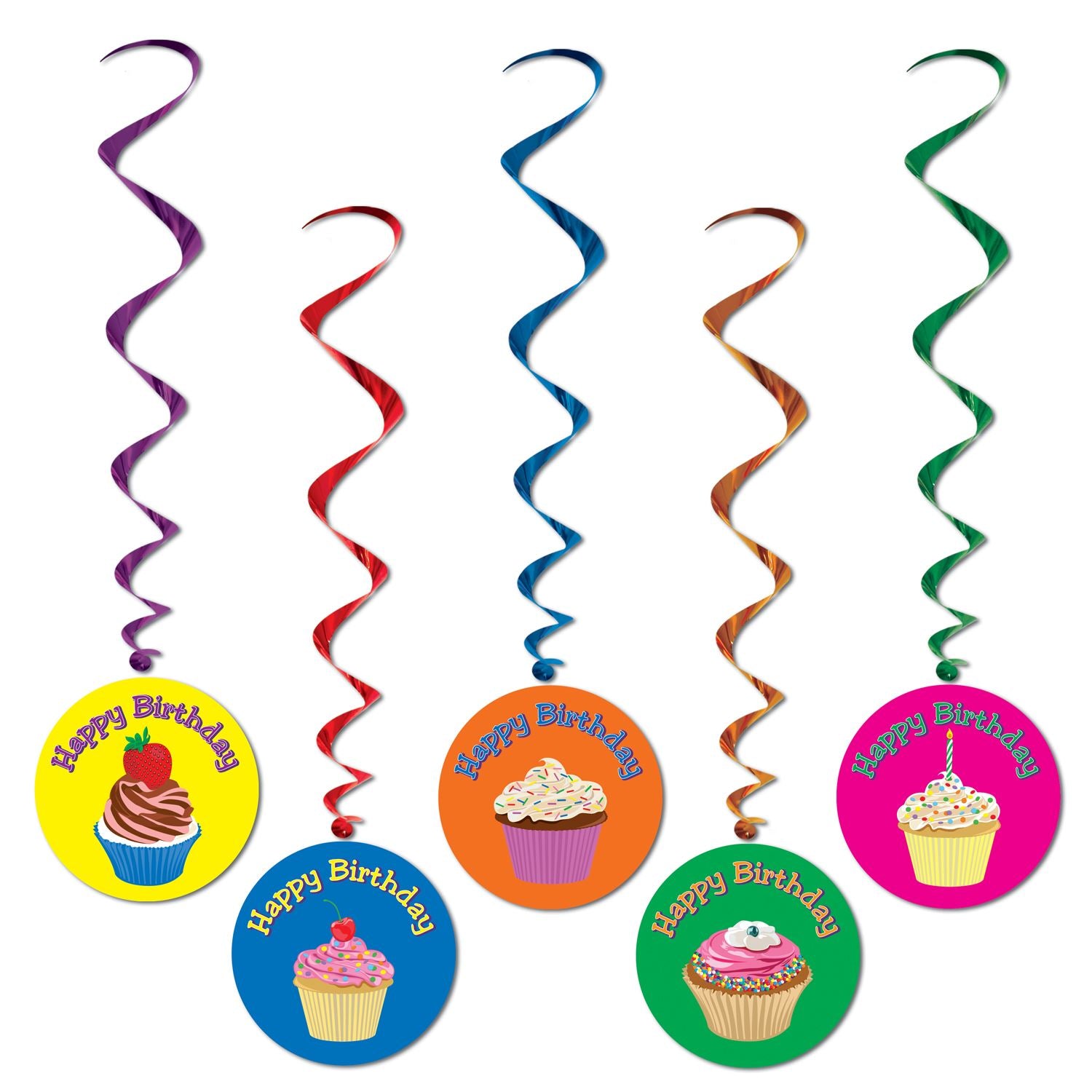 Beistle Happy Birthday Whirls | Party Supply | Decoration