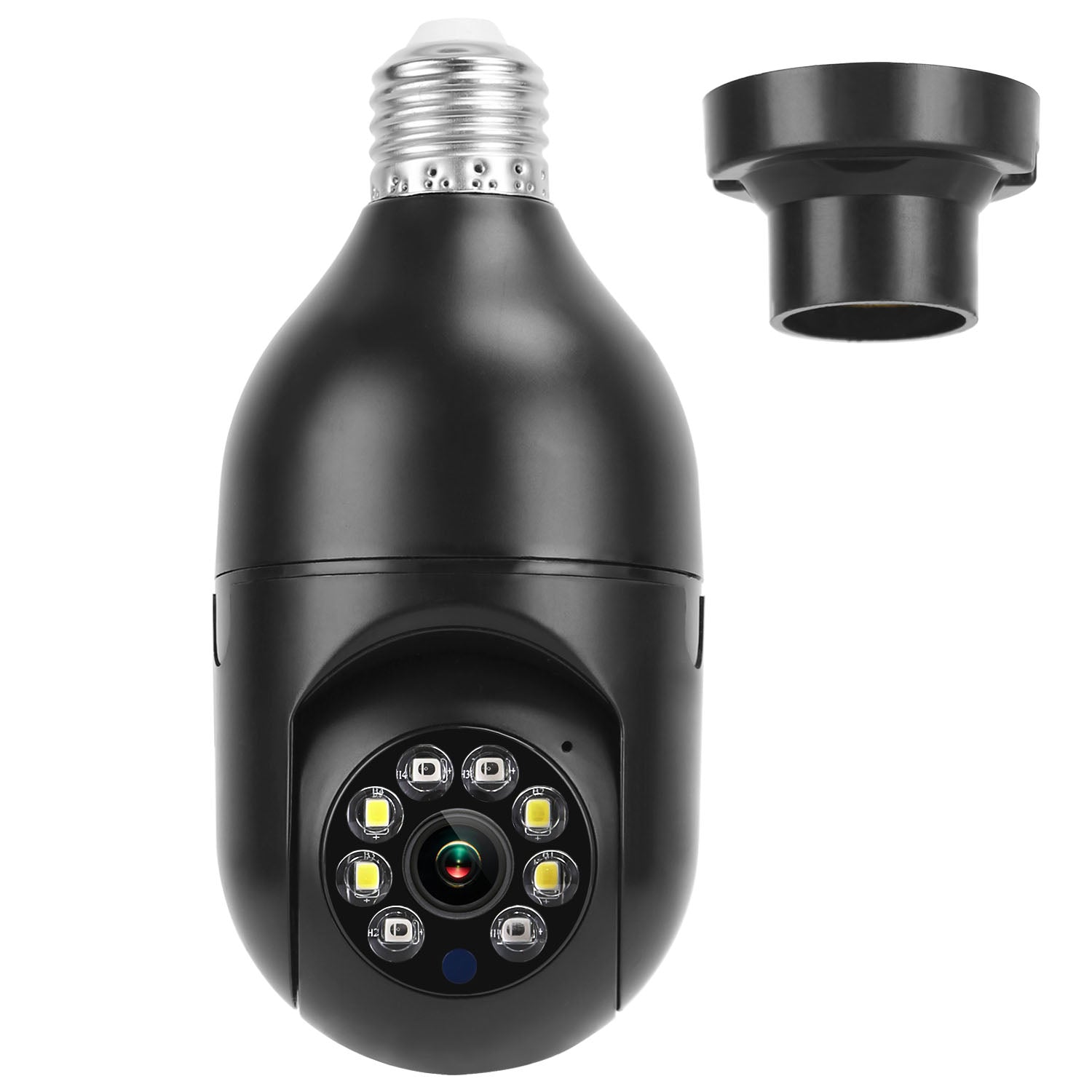E27 WiFi Bulb Camera 1080P FHD WiFi IP Pan Tilt Security Surveillance Camer 7347