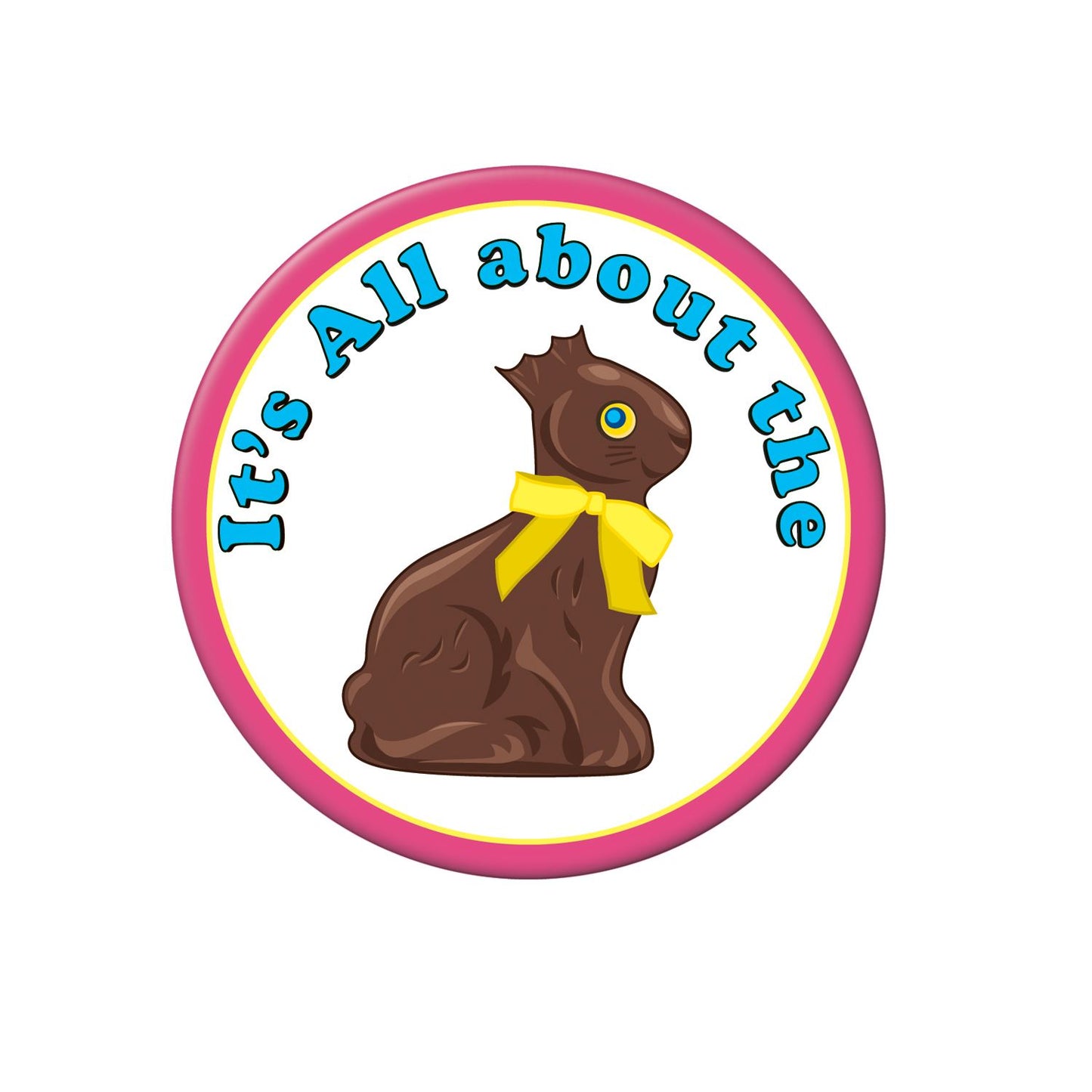 Beistle Chocolate Bunny Button - Easter | Party Supply | Decoration