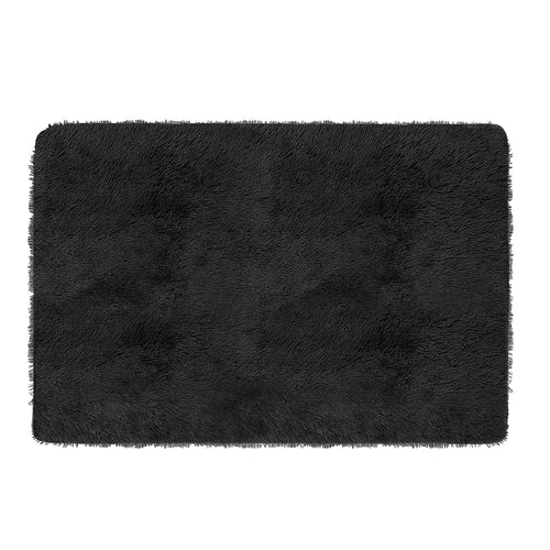 Fluffy Bedroom Rug 4’ x 2.6’ Anti-Skid Shaggy Area Rug Decorative Floor Car 8128