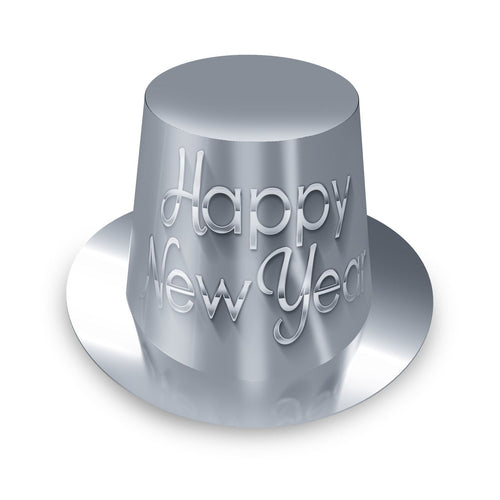 Beistle Silver New Year Hi-Hat - 25 Per Package - New Years | Party Supply