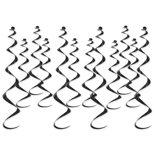Beistle Metallic Whirls - Black - General Occasion | Party Supply | Decoration