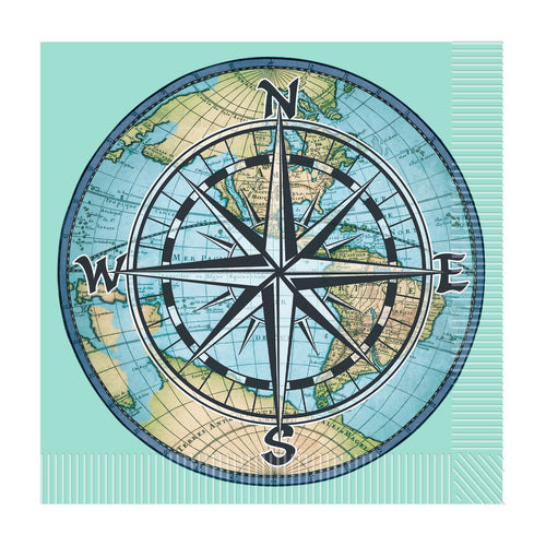 Beistle Bon Voyage Luncheon Napkins | Party Supply | Decoration