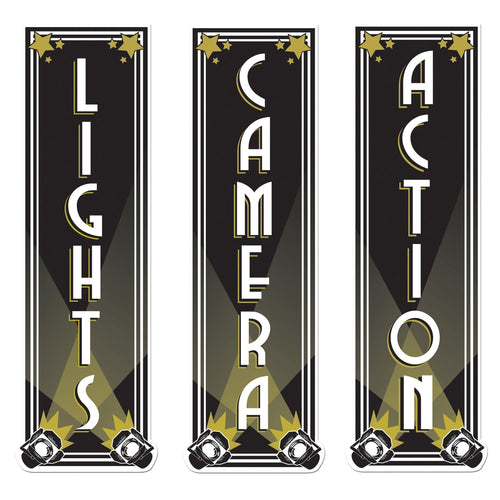 Beistle Lights, Camera, Action Cutouts - Awards Night | Party Supply
