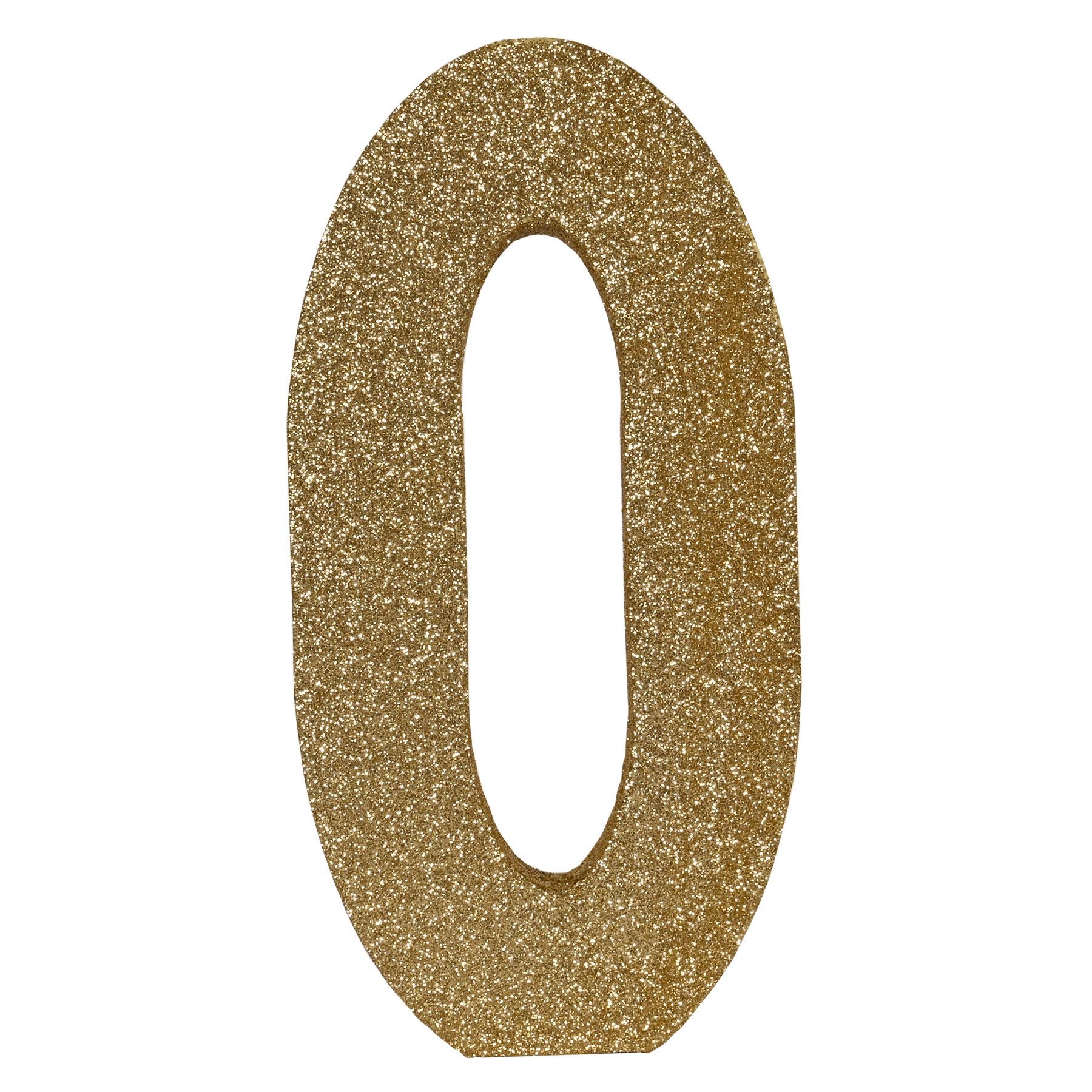 Beistle 3-D Glittered "0" Centerpiece - Birthday-Age Specific | Party Supply