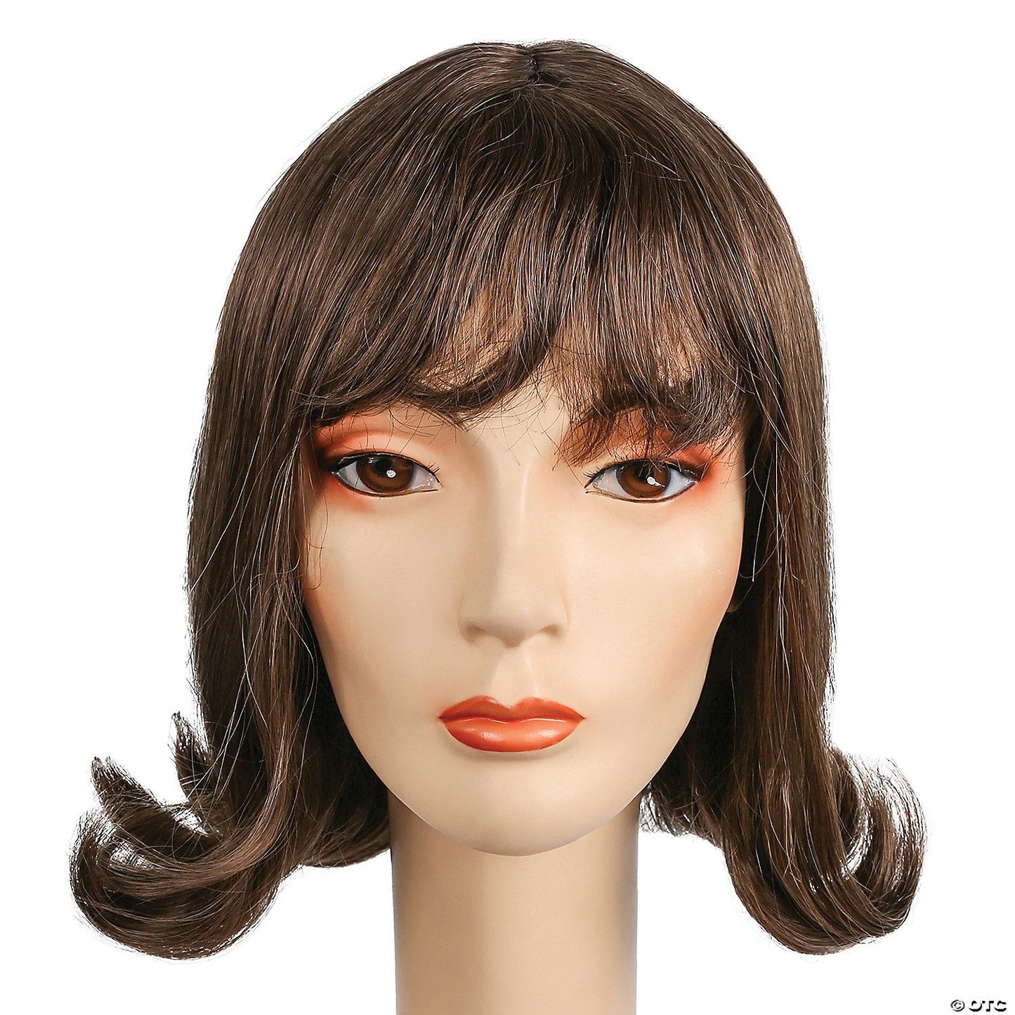 Womens Banged Prom Pageboy Wig | Chestnut