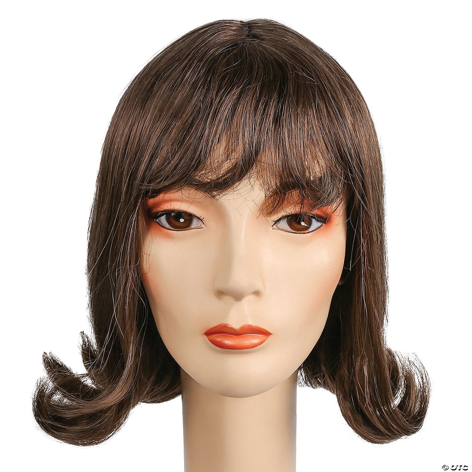 Womens Banged Prom Pageboy Wig | Chestnut