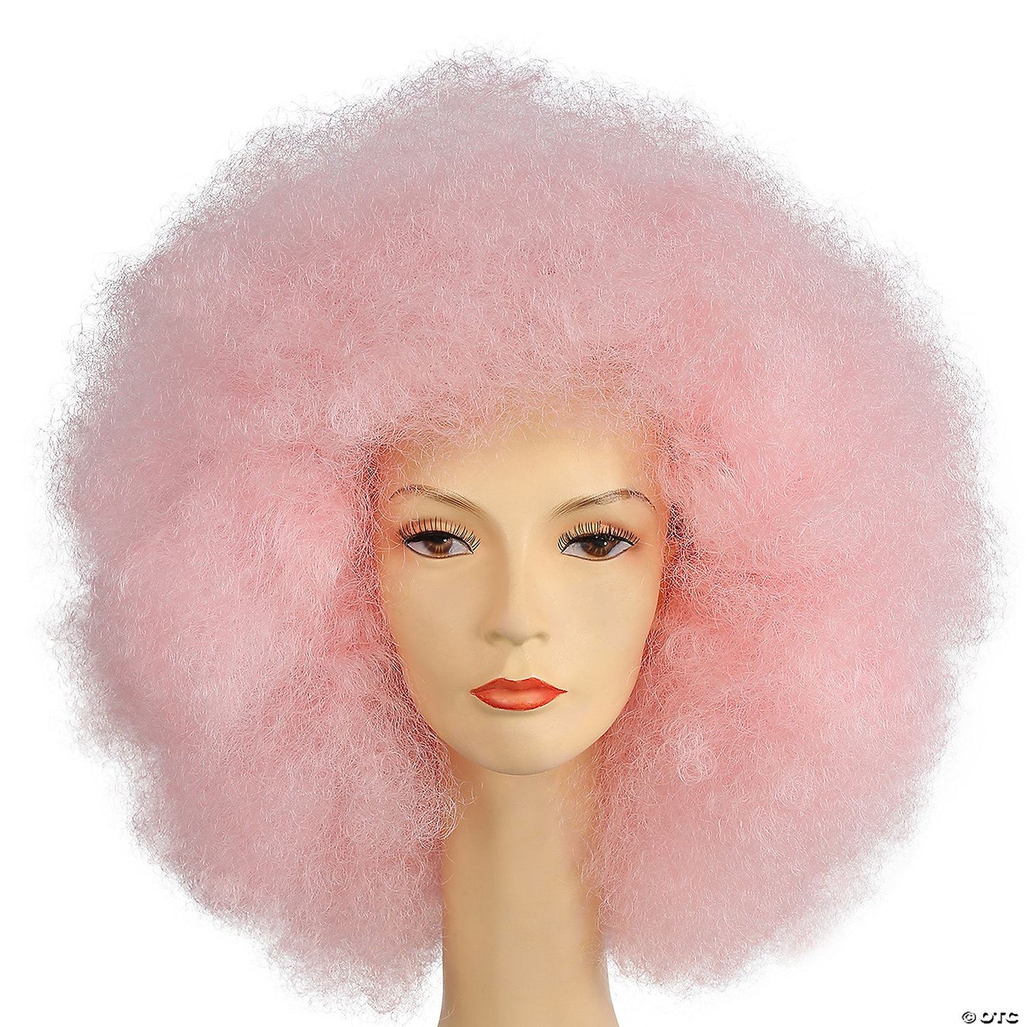 Adults Super Deluxe Afro Wig | Light Pink