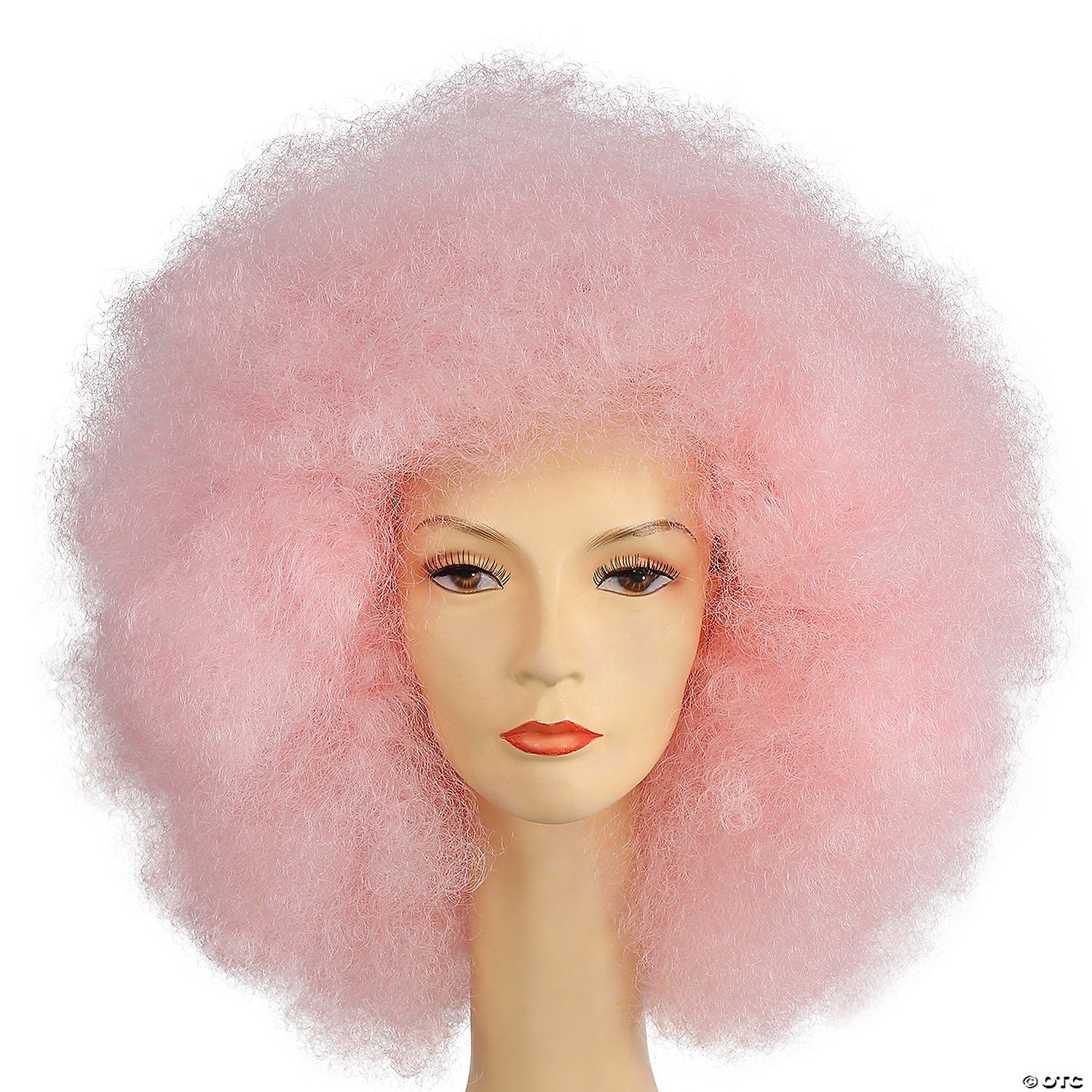 Adults Super Deluxe Afro Wig | Light Pink