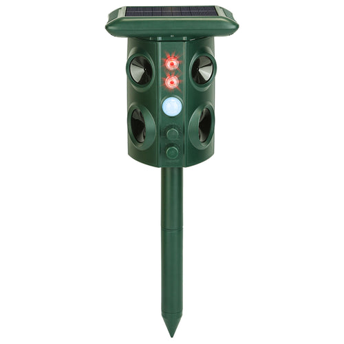 Solar Ultrasonic Animal Repeller Solar Powered Animal Repellent Chaser with PIR
