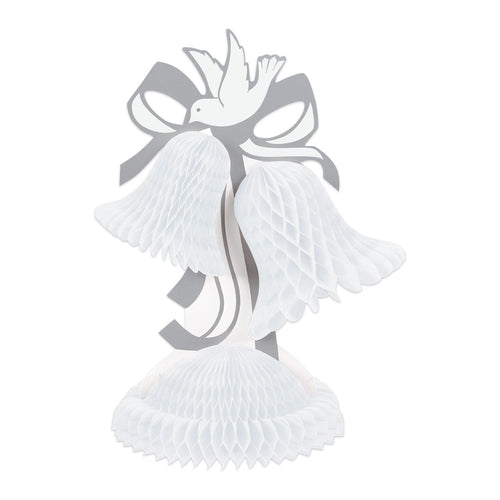 Beistle White Art-Tissue Bell Centerpiece - Wedding | Party Supply