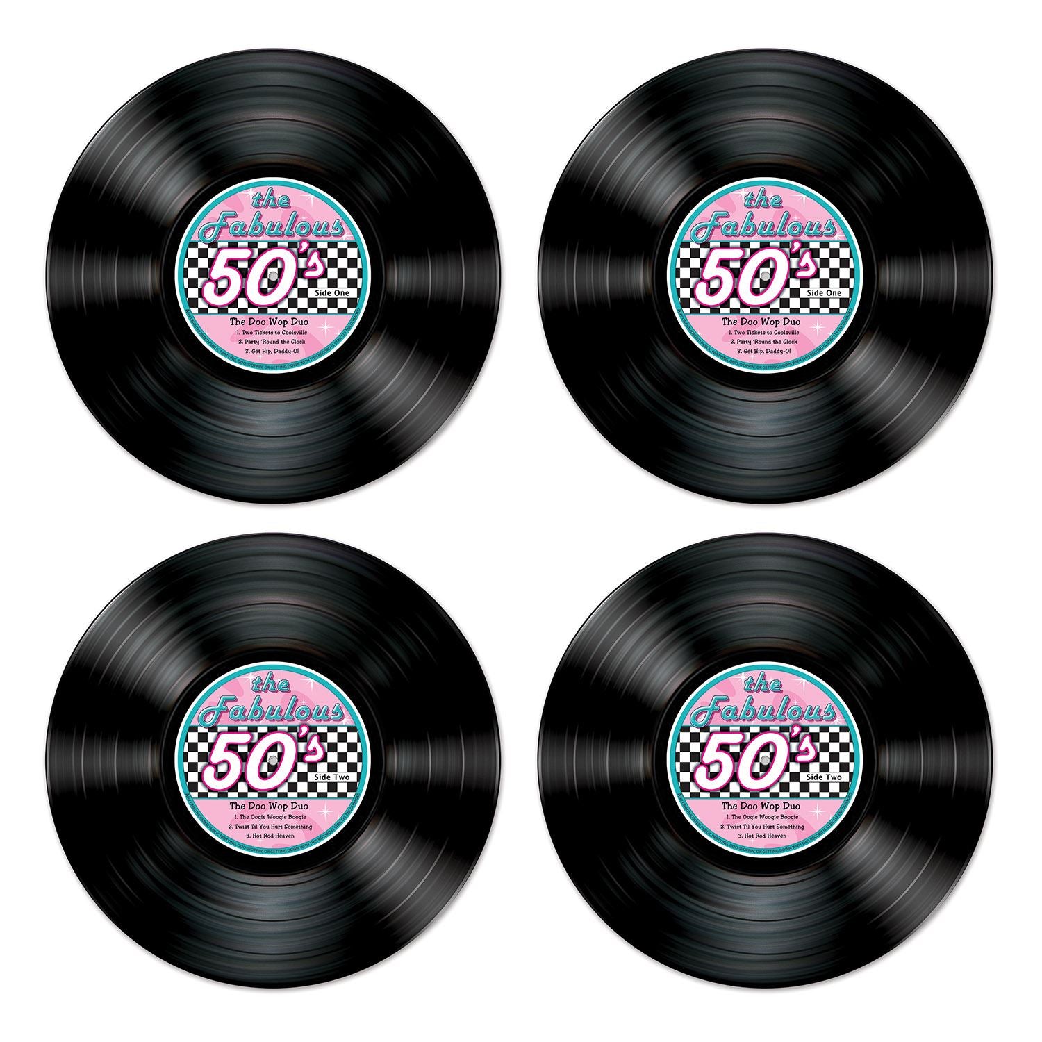 Beistle Record Cutouts - 50's/Rock & Roll | Party Supply | Decoration
