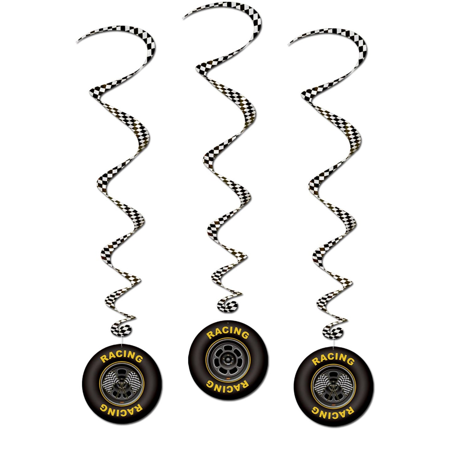Beistle Race Car Whirls - Racing | Party Supply | Decoration