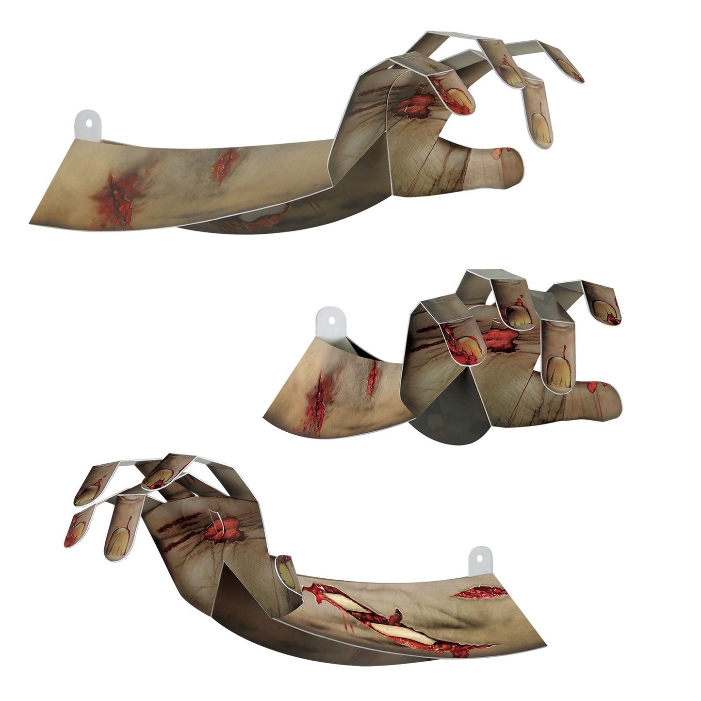 Beistle 3-D Zombie Hands - Halloween | Party Supply | Decoration