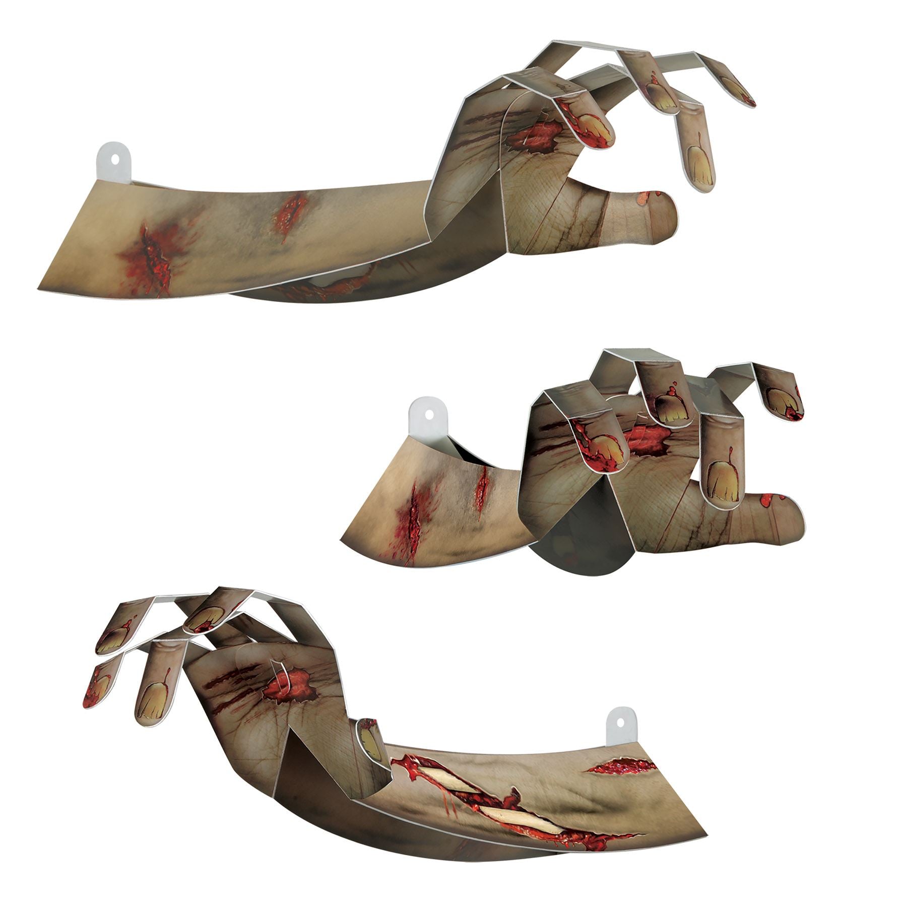 Beistle 3-D Zombie Hands - Halloween | Party Supply | Decoration
