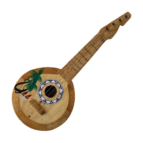 Beistle Coconut Ukulele (1/pkg) - Party Supply Decoration for Luau