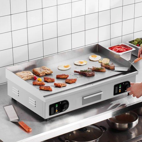 Commercial Electric Griddle 4400W Countertop Flat Top Grill 122?-572 ? Adjus