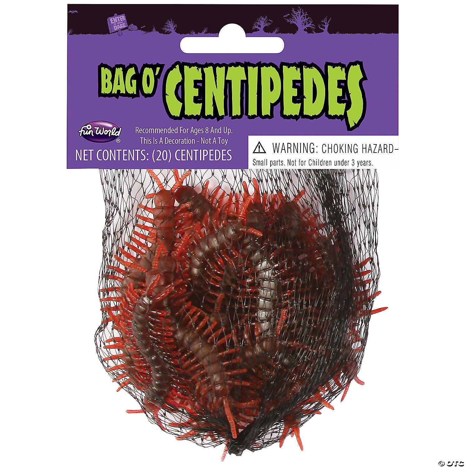 Bag of Centipedes Decoration - 20 Pc. | Halloween Decoration