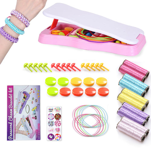 Bracelet Making Kit DIY Arts and Crafts Toys Kids Travel Activity Set Birthday