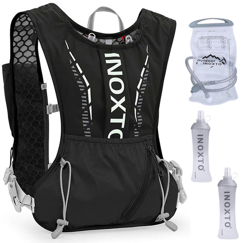 Sport Hydration Vest Running Backpack with 15oz 50oz Water Bladder Adjustable