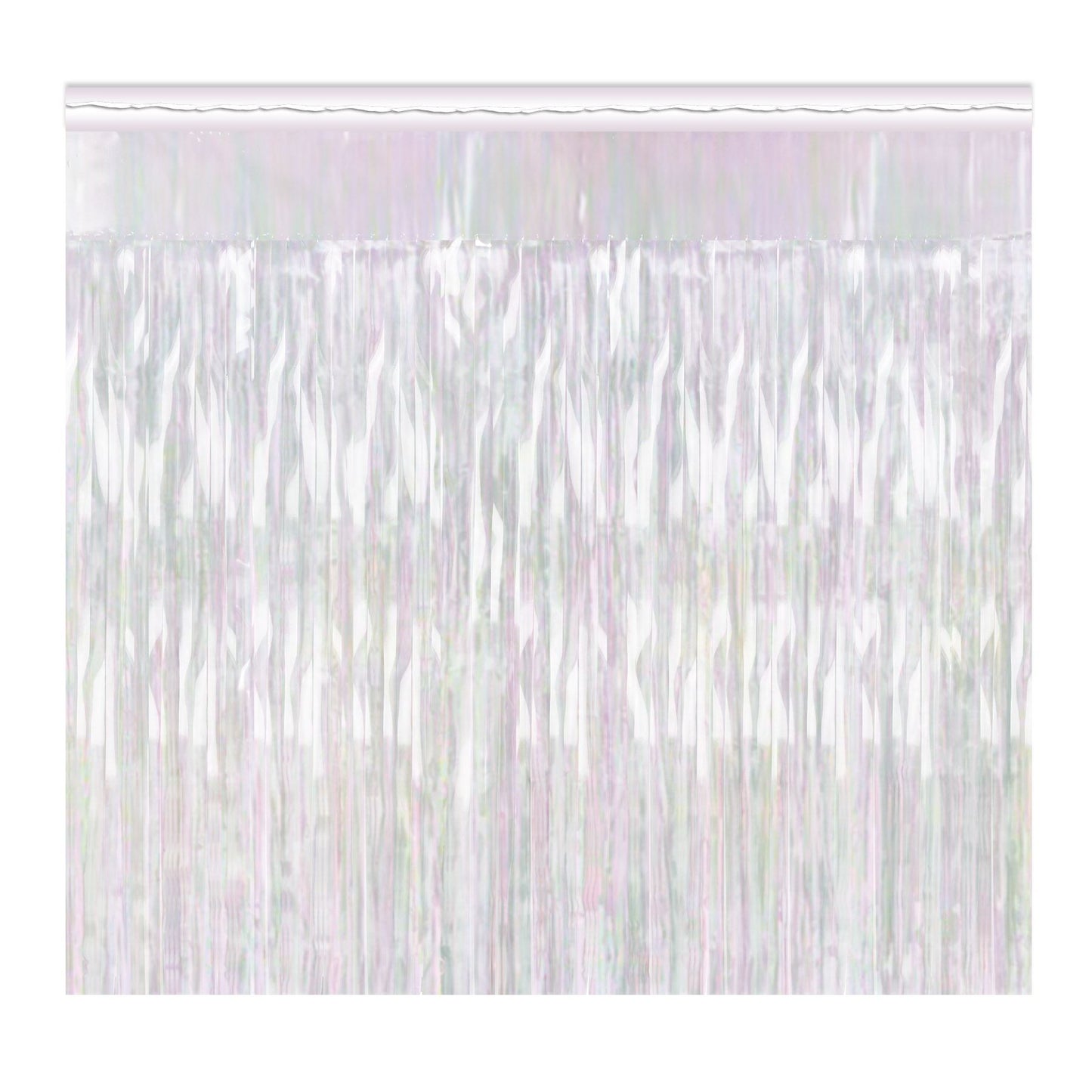 Beistle 2-Ply FR Metallic Fringe Drape - Opalescent - General Occasion | Party
