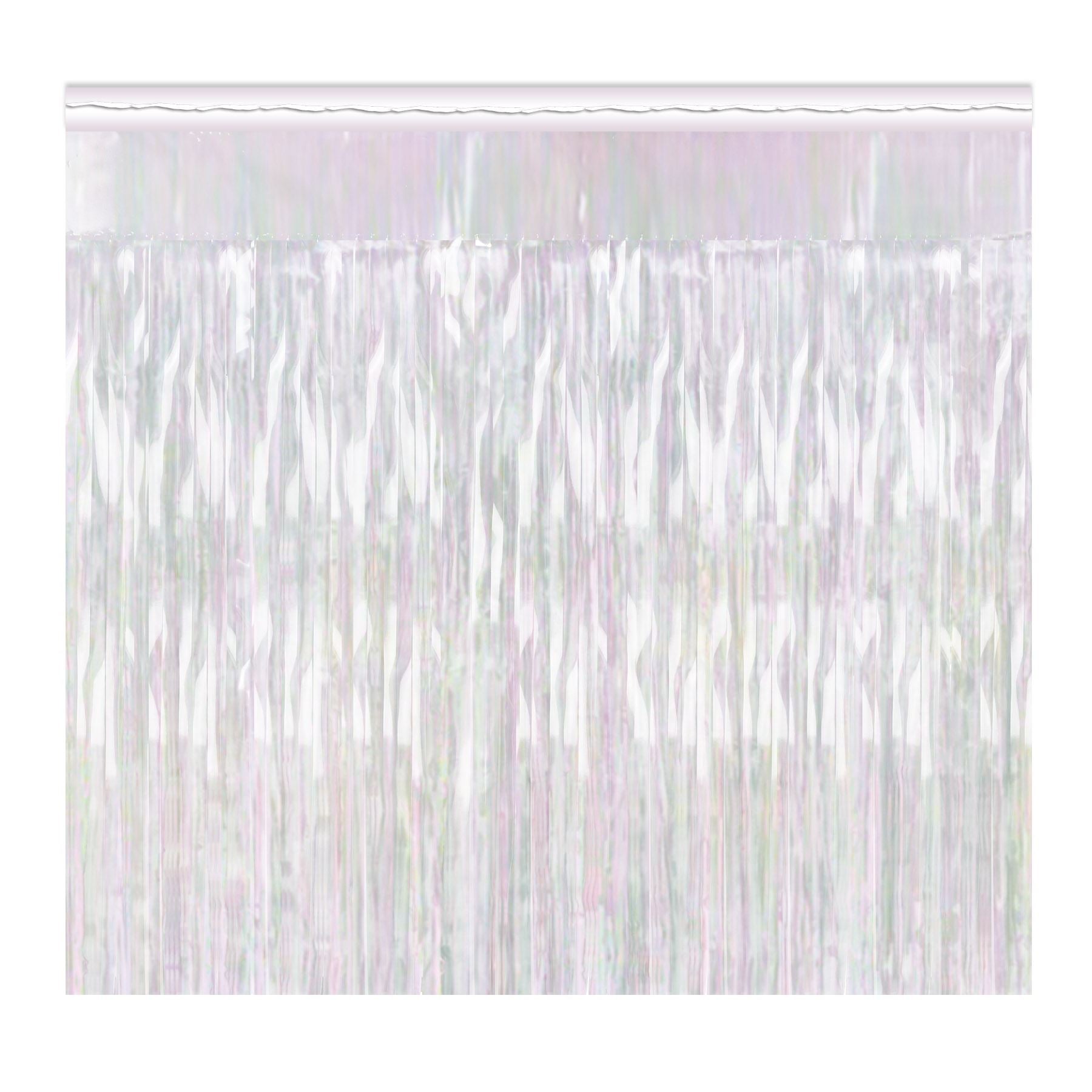 Beistle 2-Ply FR Metallic Fringe Drape - Opalescent - General Occasion | Party