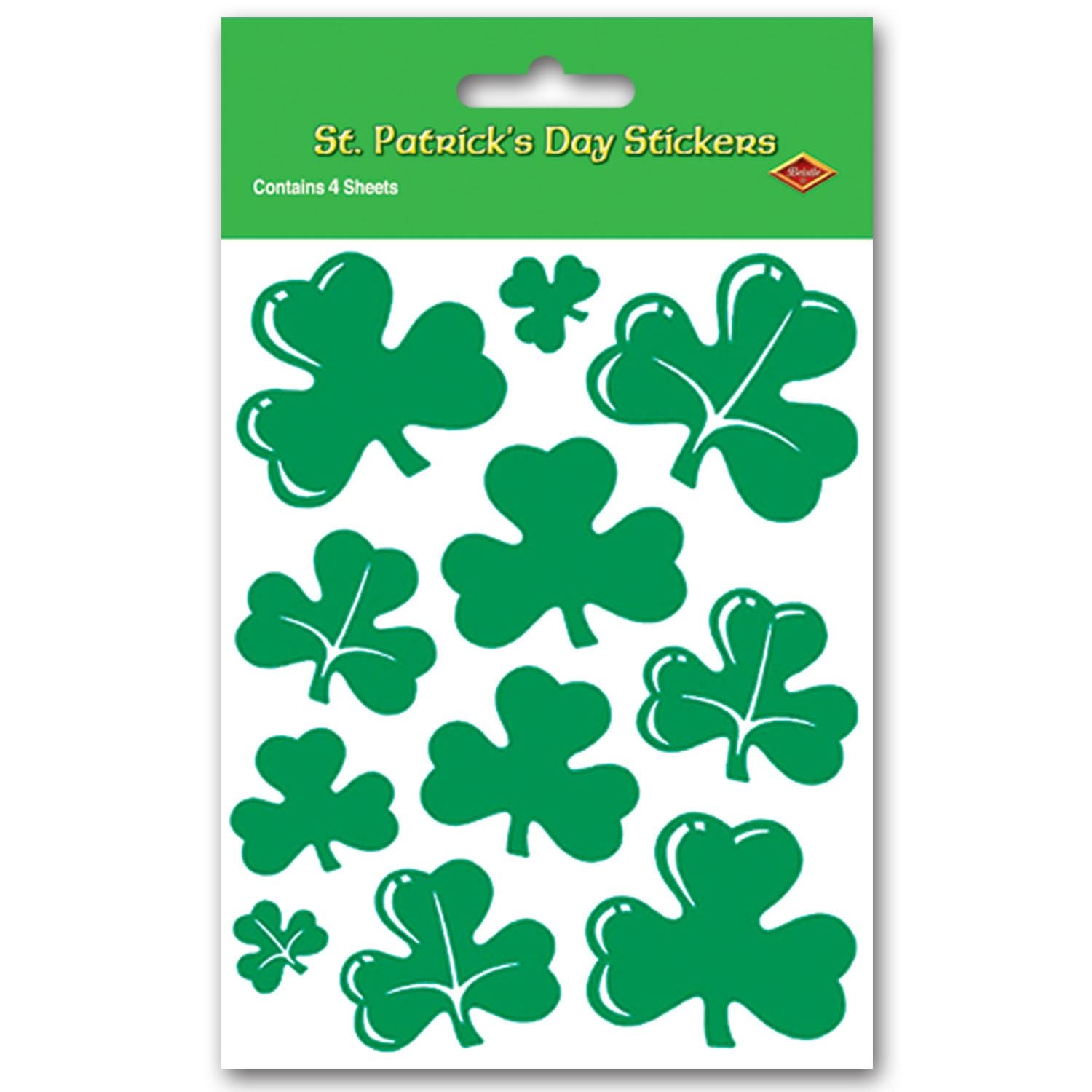 Beistle Shamrock Stickers - St. Patricks | Party Supply | Decoration