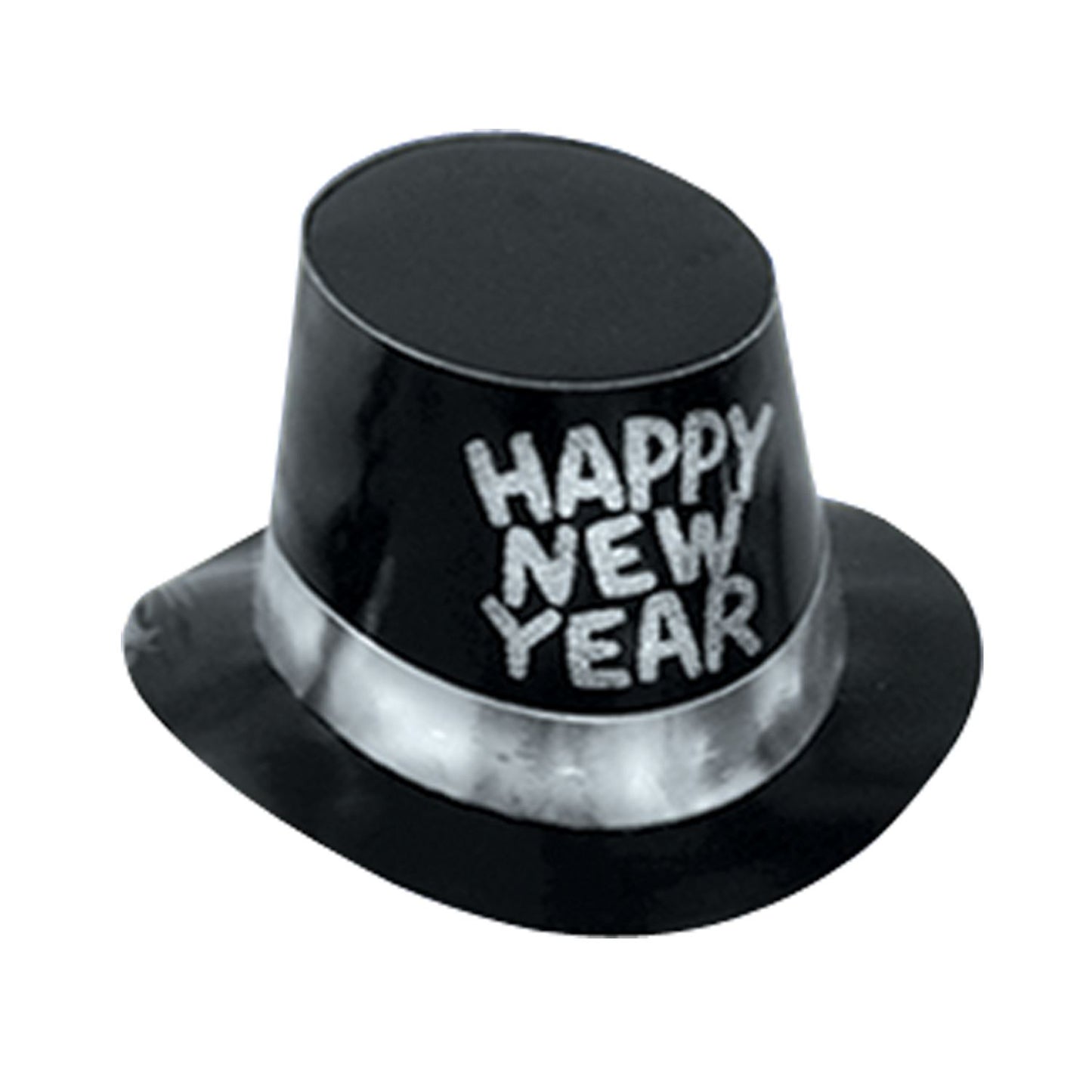 Beistle Black and Silver New Year Hi-Hats - New Years | Party Supply