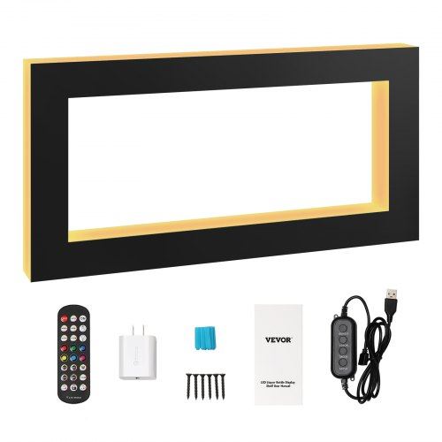 LED Lighted Liquor Bottle Display Bar Shelf RF & App Control 48" Square
