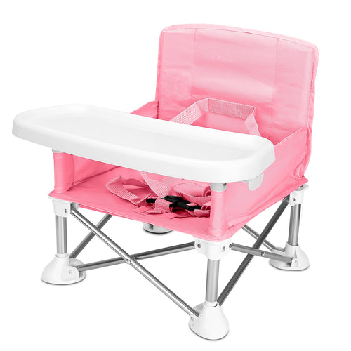 Travel Booster Seat Portable Baby Booster Chair w/ Detachable Tray Foldable 5342