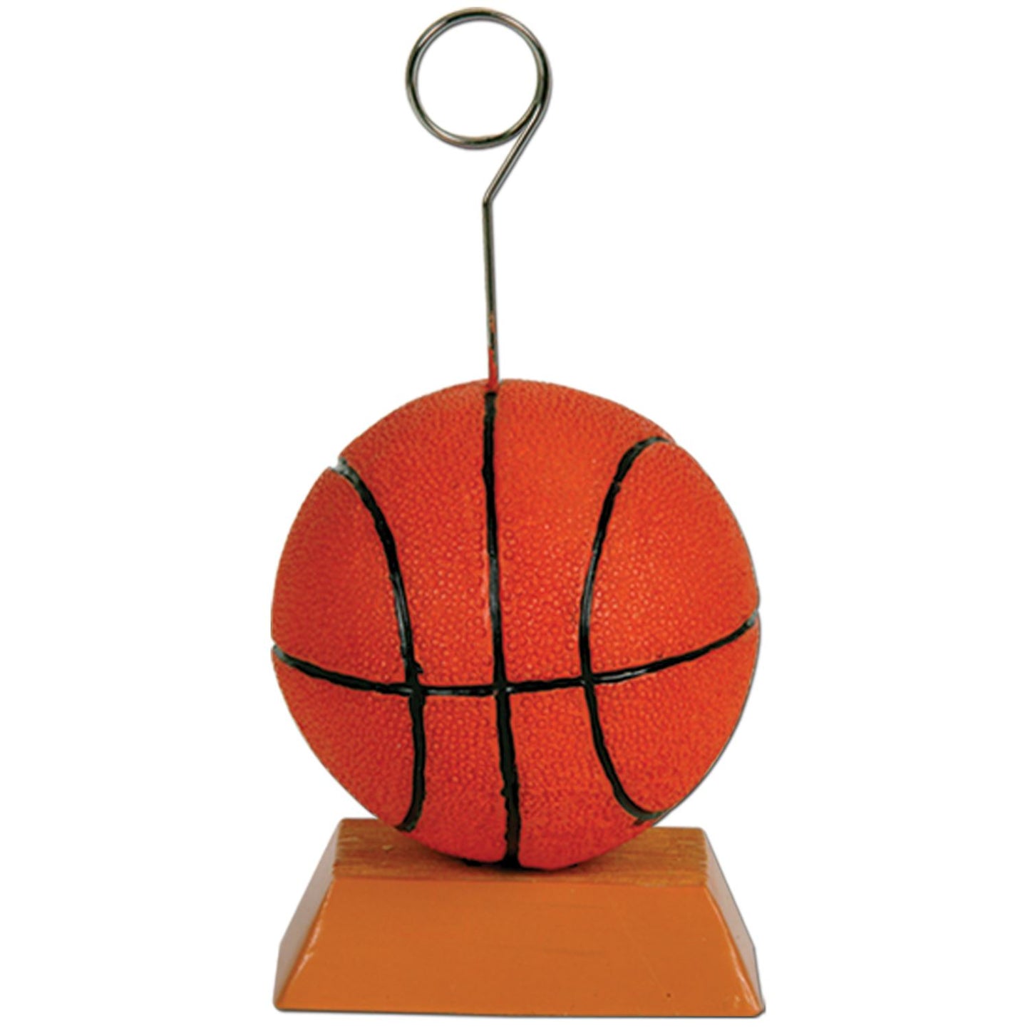 Beistle Basketball Polystone Photo/Balloon Holder | Party Supply | Decoration