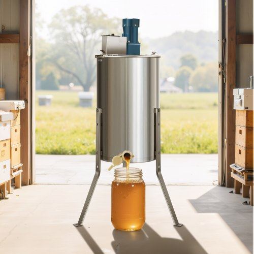 Electric Honey Extractor 3 Frame Beekeeping Honeycomb Spinner Stainless Steel