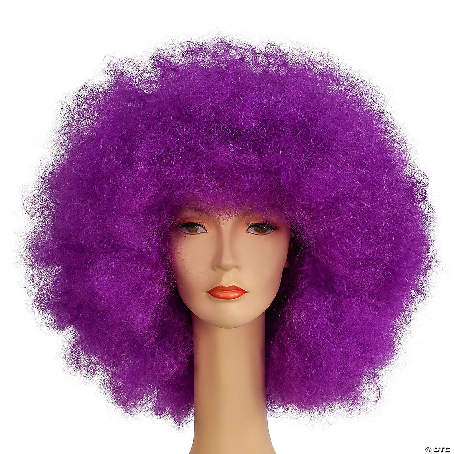 Adults Purple Super Deluxe Afro Wig | Purple-Dark