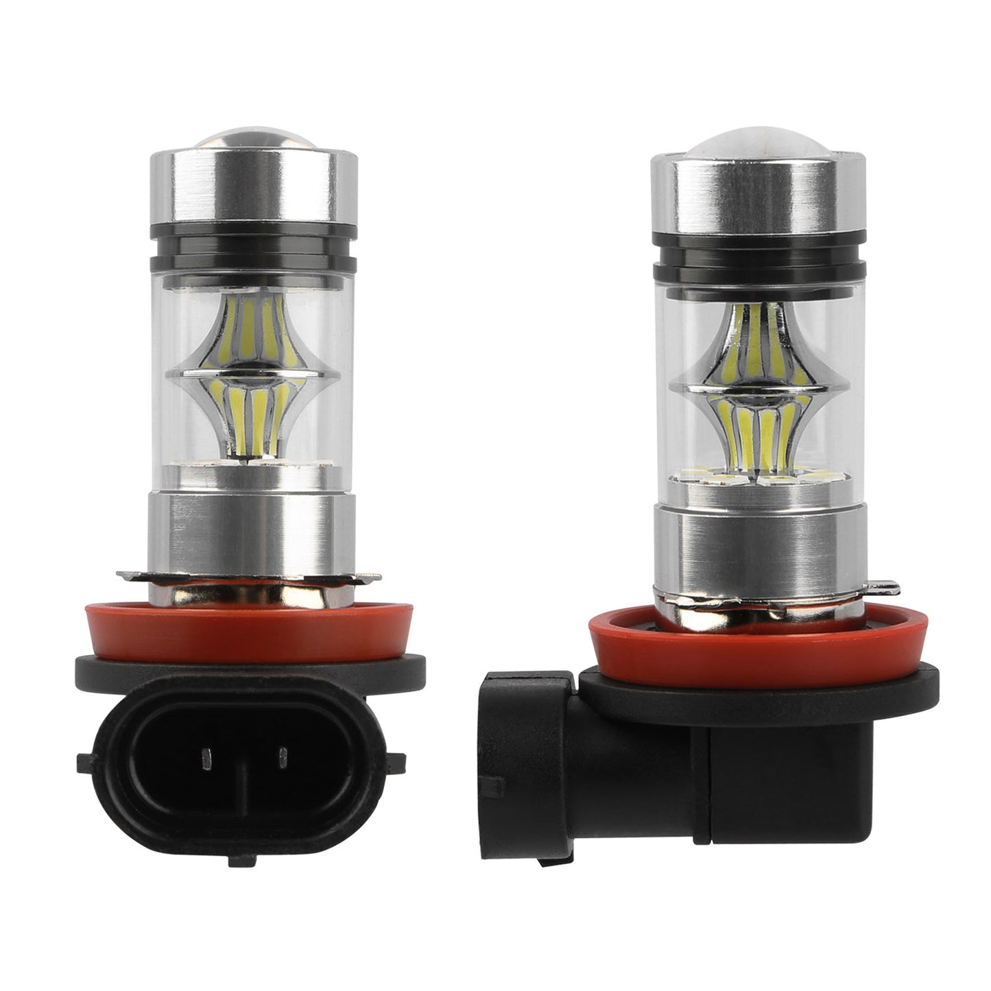 2PCS 1000lm 100W H8/H9/H11 LED Fog DRL Light Bulb IP65 Water-Resistant 360°